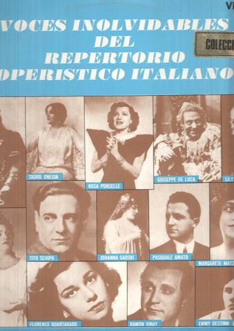 LP: Voces inolvidables del repertorio operistico italiano - Bellini, Donizetti, Caruso, Ponselle