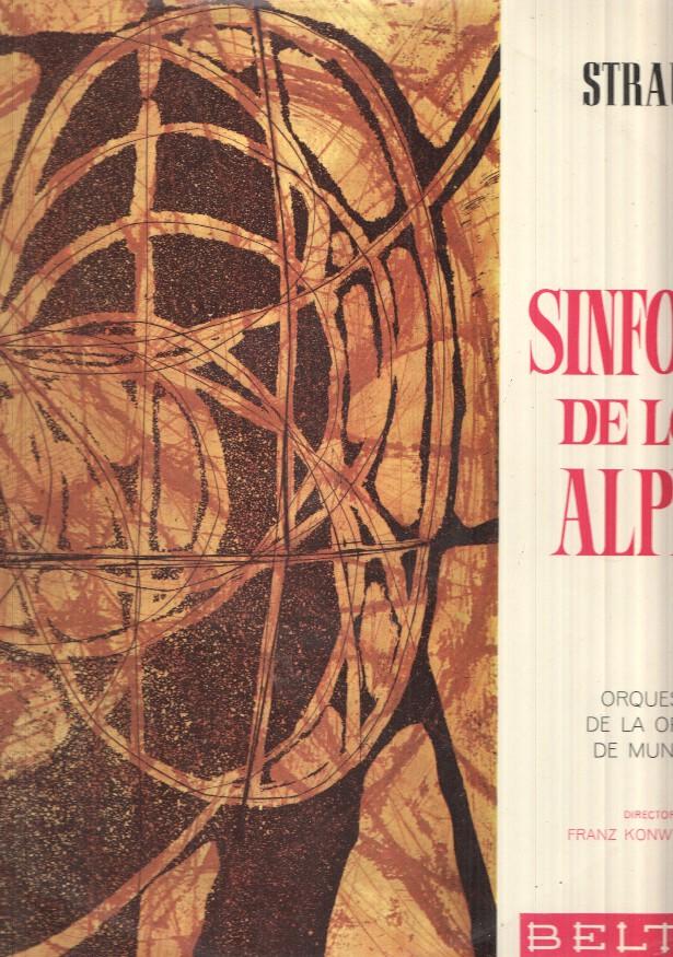 LP: Sinfonia de los Alpes - Strauss, Orquesta de la opera de Munich. Frank Konwitschny