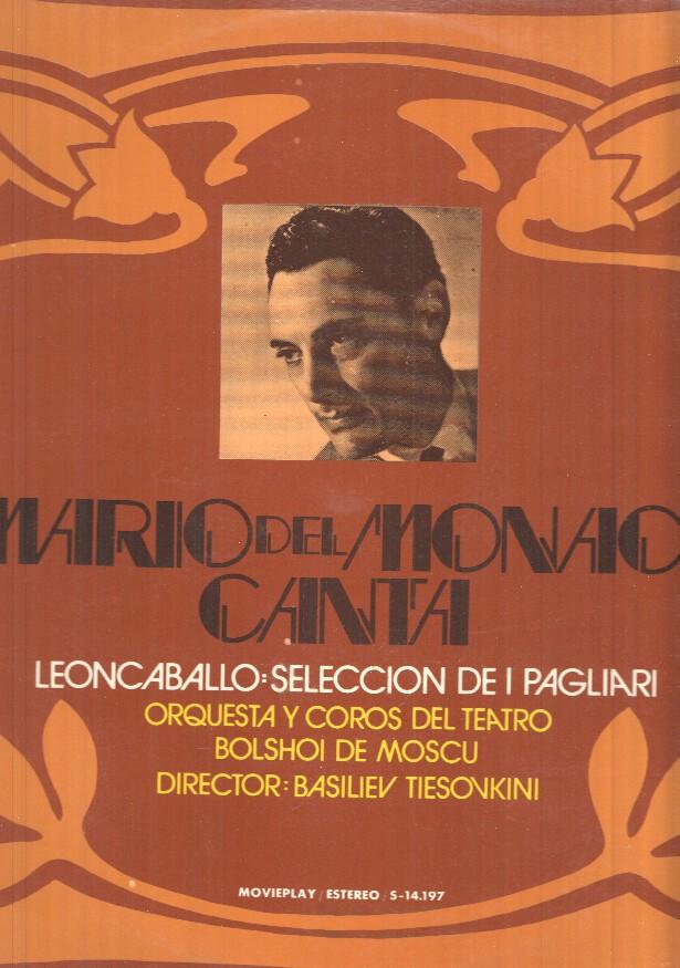 LP: Mario del Monaco, canta- Leoncaballo: Seleccion de i plagliari. Movieplay