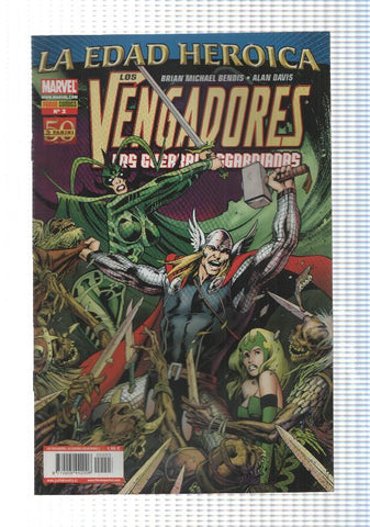 Panini: Vengadores num 3 año 1, 2011, Guerras Asgardianas . La Edad Heroica