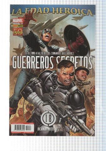 Panini: Guerreros Secretos num 18, año 3, 2011 - El ultimo asalto de los Comandos Aulladores. La Edad Heroica
