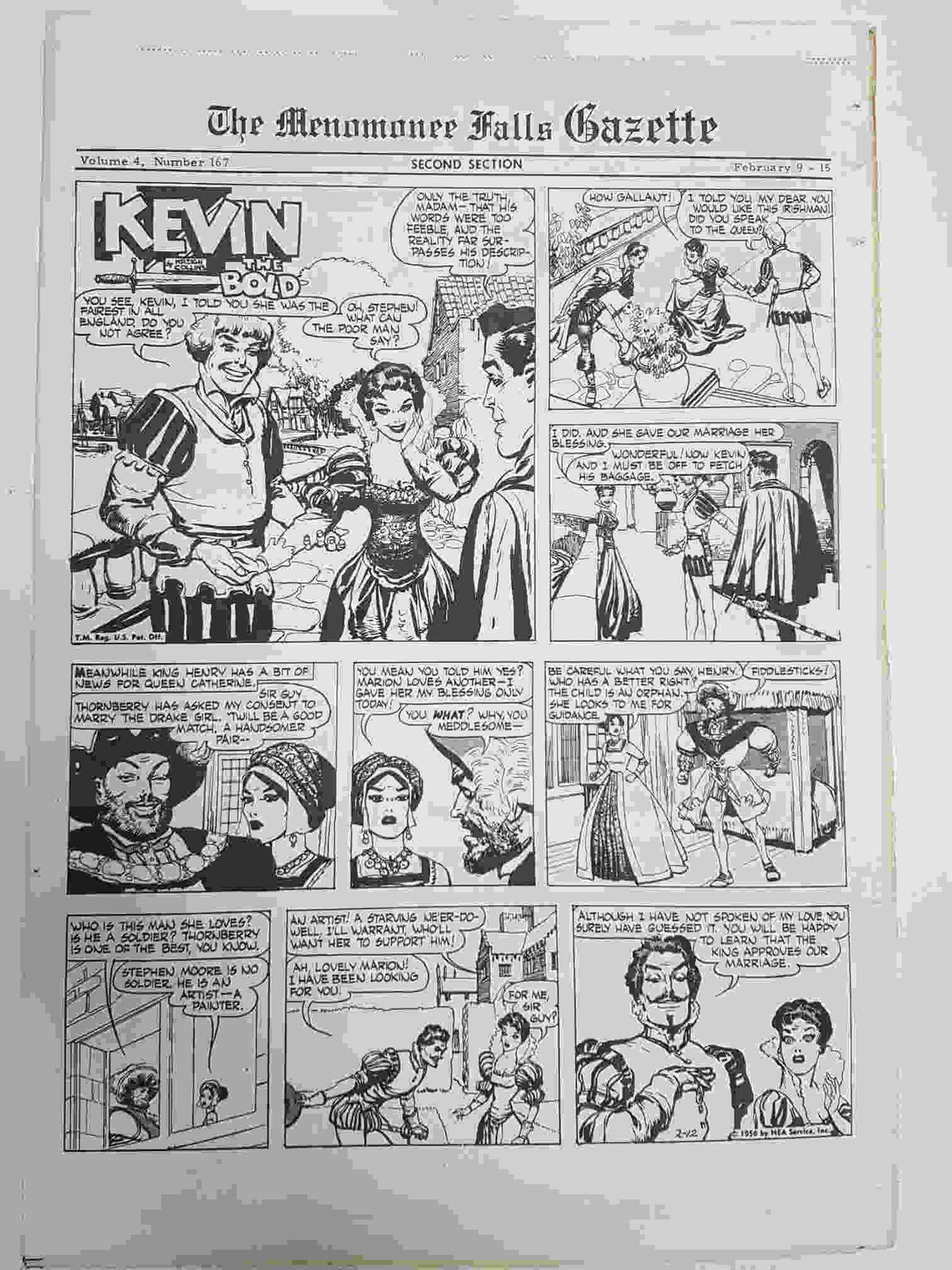 The Menomonee Falls Gazette volumen 4 numero 167 second section  (24.02.1975)