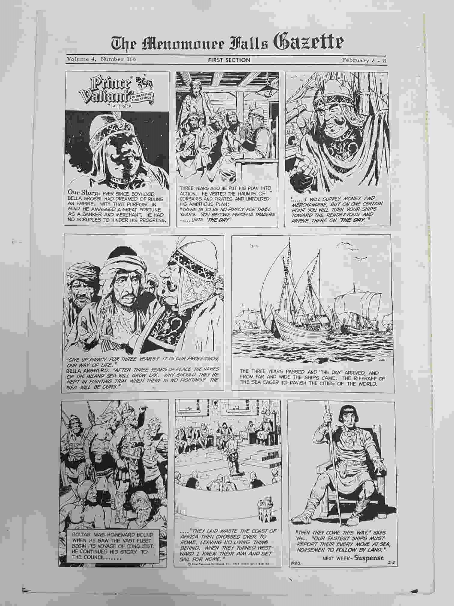 The Menomonee Falls Gazette volumen 4 numero 166 first section  (02.1975)