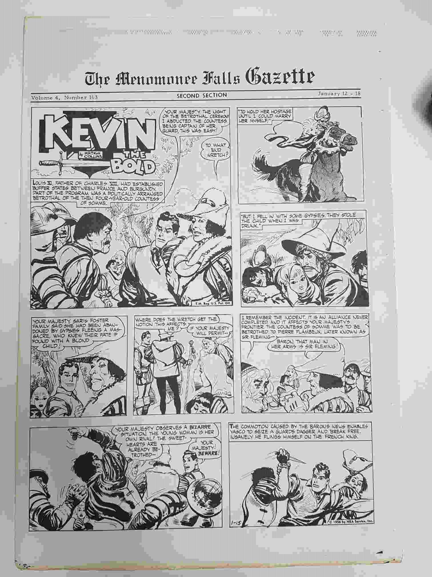 The Menomonee Falls Gazette volumen 4 numero 163 second section  (01.1975)