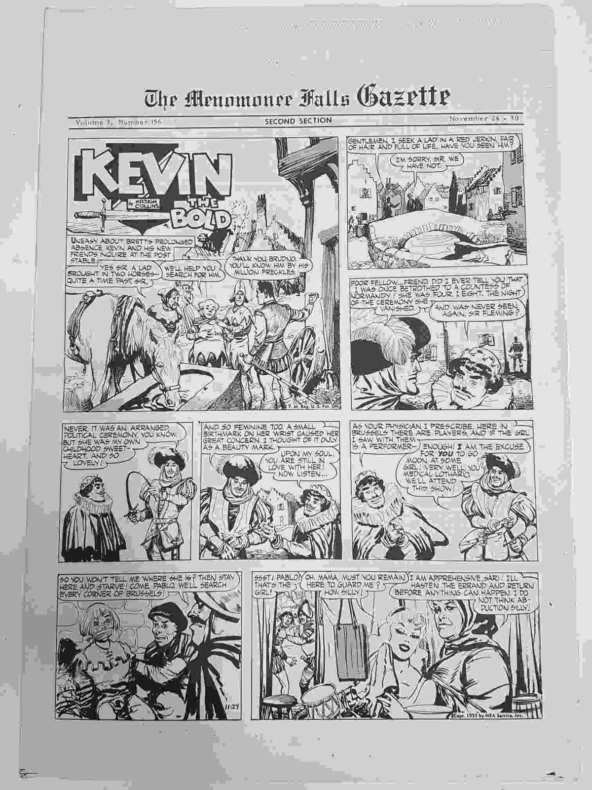 The Menomonee Falls Gazette volumen 3 numero 156 second section  (11.1974)
