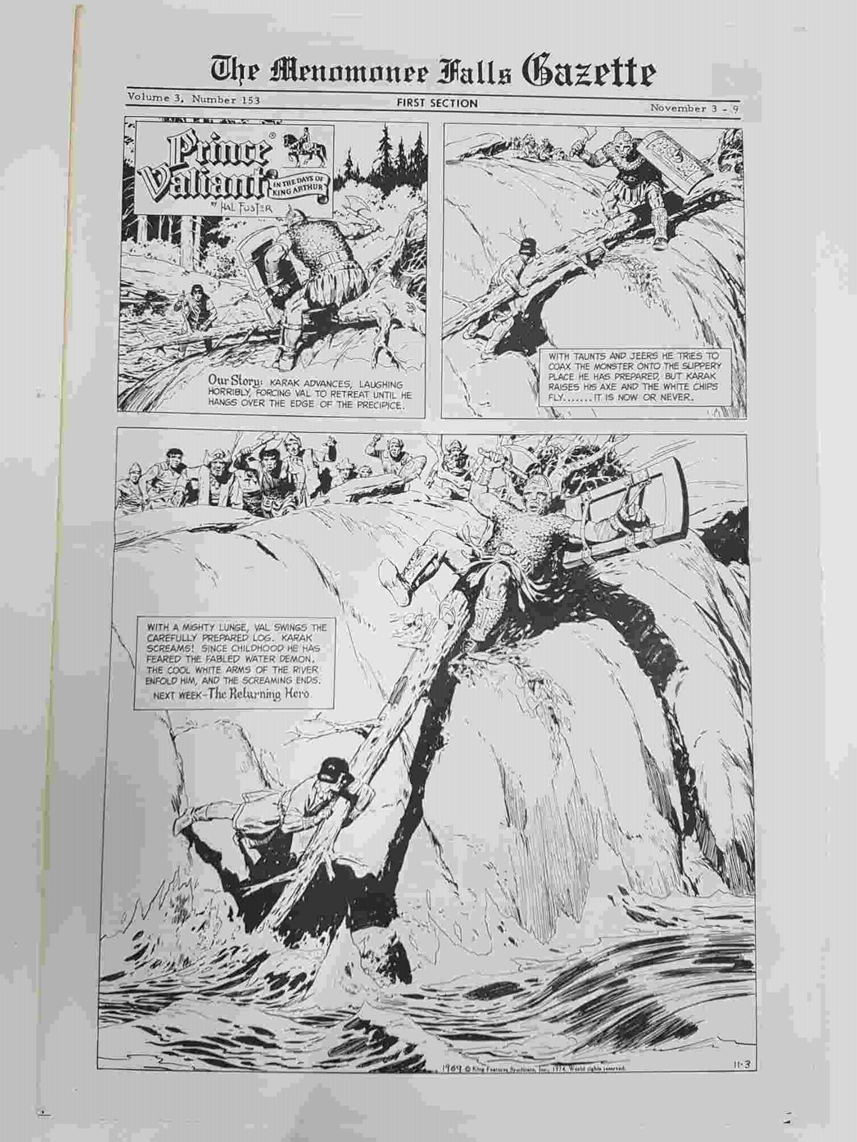 The Menomonee Falls Gazette volumen 3 numero 153 first section  (12.1974)