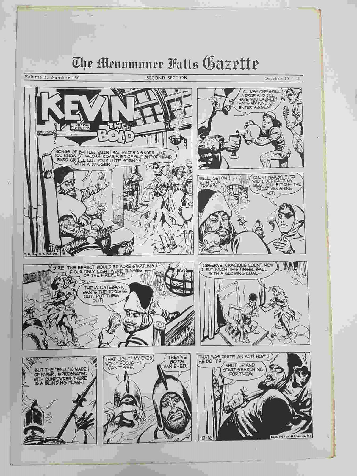 The Menomonee Falls Gazette volumen 3 numero 150 second section  (10.1974)