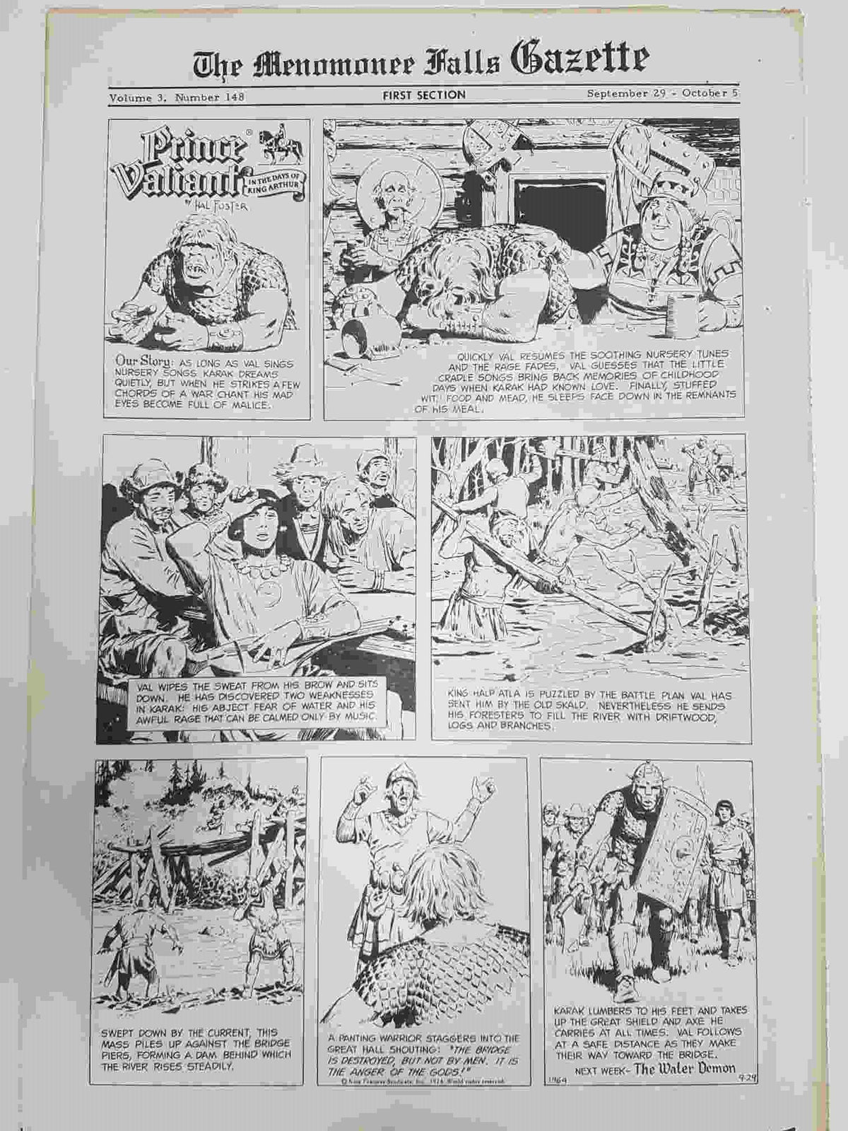 The Menomonee Falls Gazette volumen 3 numero 148 first section  (10.1974)