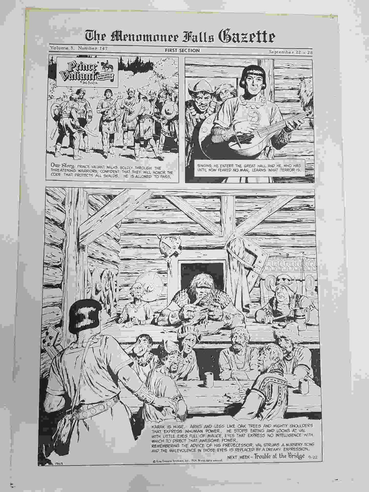The Menomonee Falls Gazette volumen 3 numero 147 first section  (09.1974)