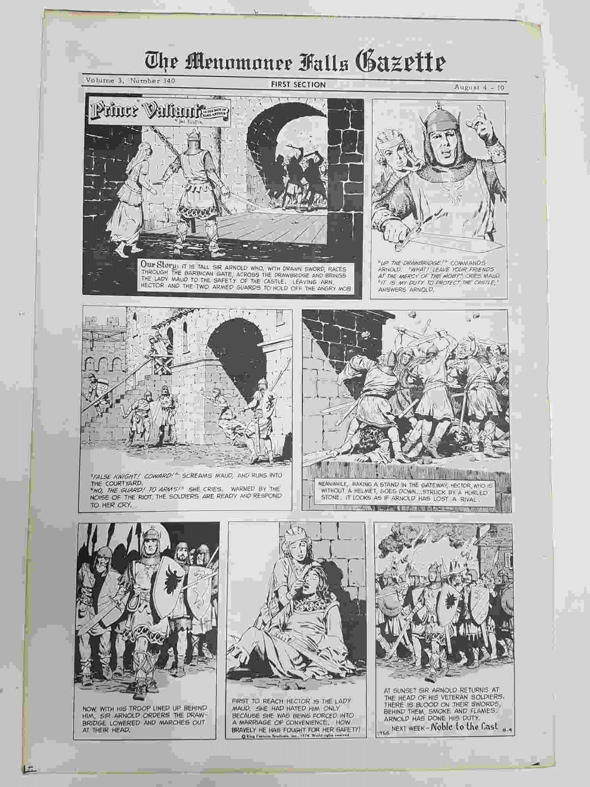 The Menomonee Falls Gazette volumen 3 numero 140 first section  (08.1974)