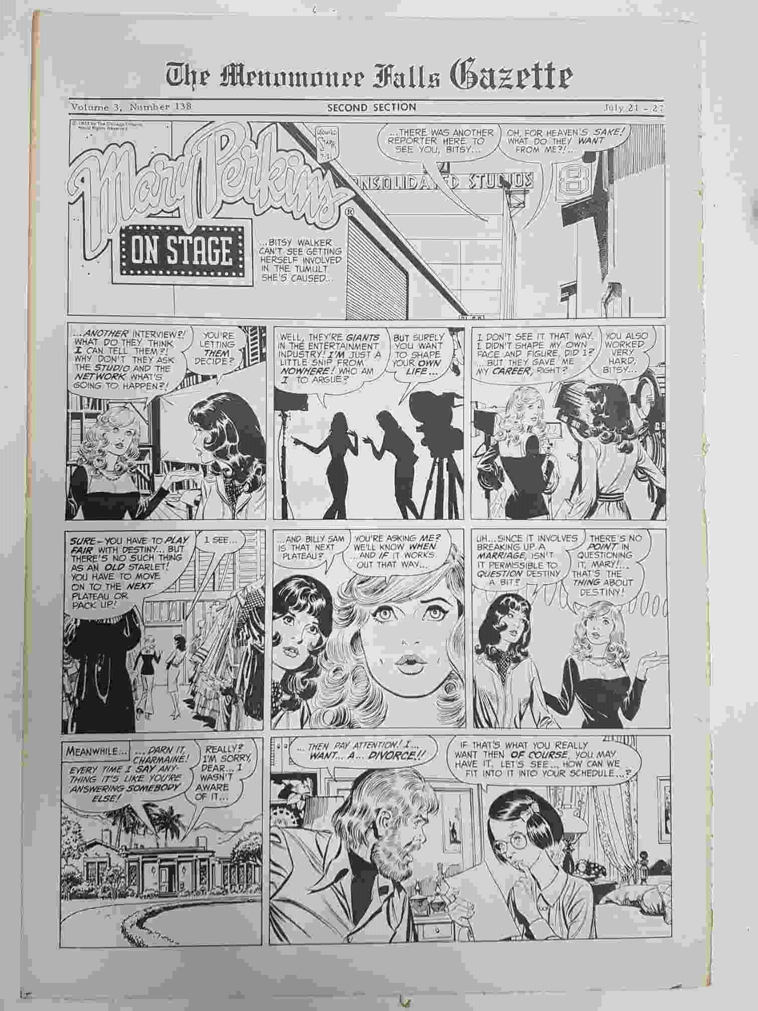 The Menomonee Falls Gazette volumen 3 numero 138 second section  (07.1974)