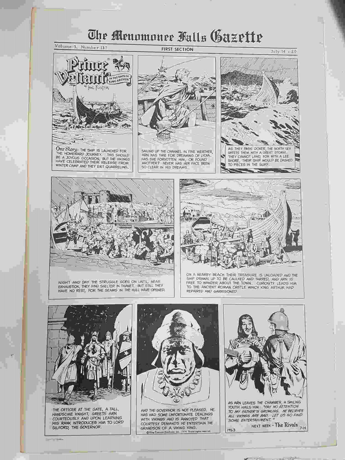 The Menomonee Falls Gazette volumen 3 numero 137 first section  (07.1974)