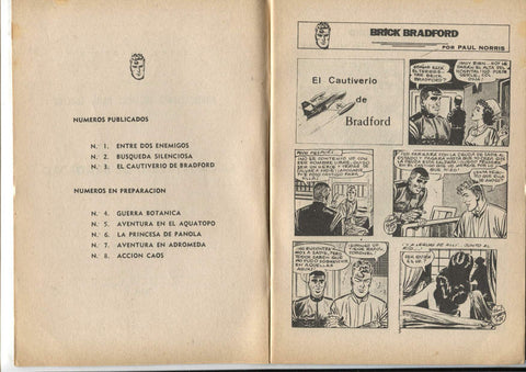 Heroes Modernos serie Brick Bradford numero 03: El cautiverio de Bradford