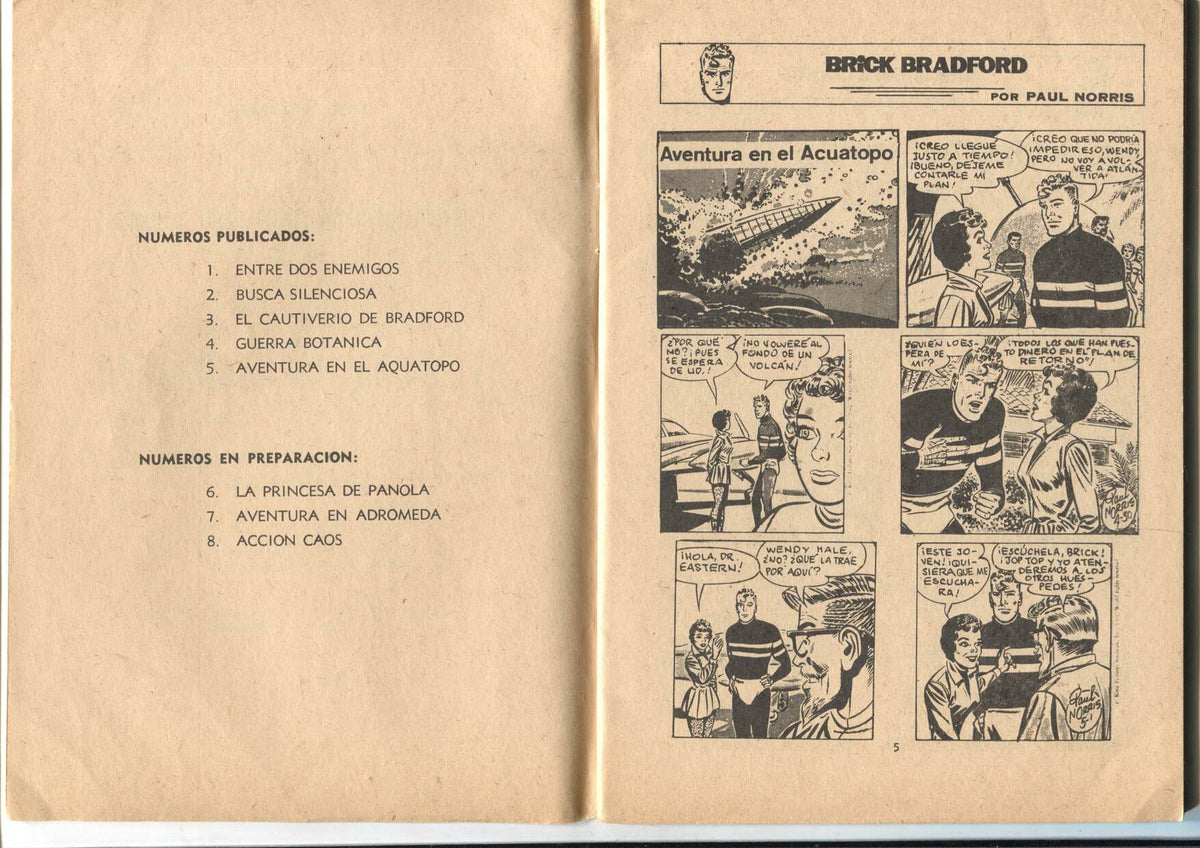 Heroes Modernos serie Brick Bradford numero 05: Aventura en el acuatopo