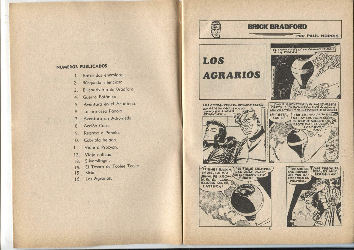 Heroes Modernos serie Brick Bradford numero 16: Los agrarios