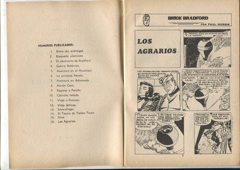 Heroes Modernos serie Brick Bradford numero 16: Los agrarios
