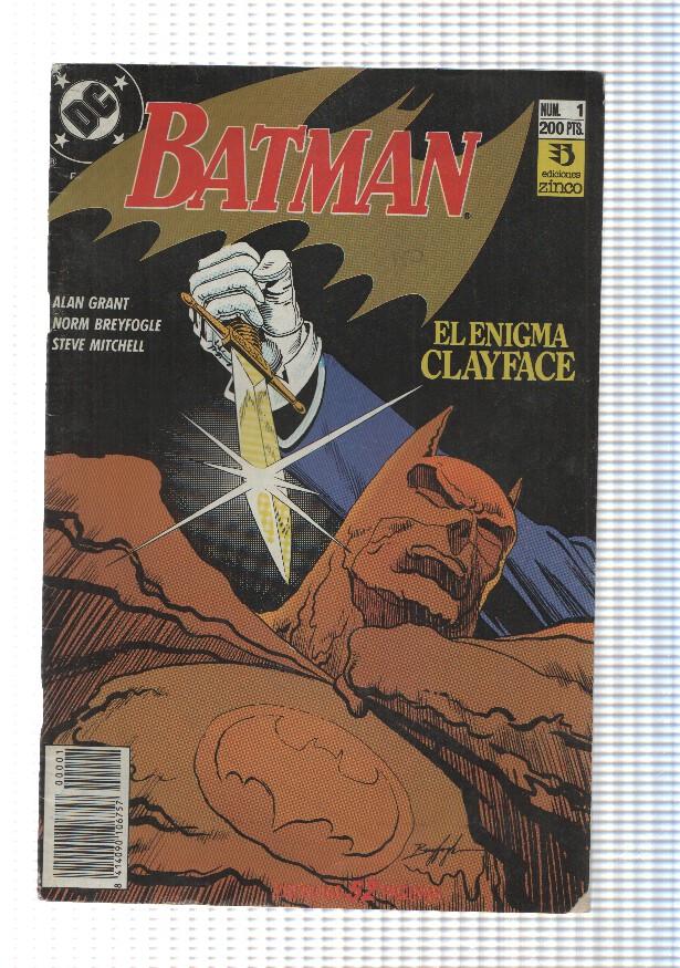Zinco: Batman Clayface num 1 - El Enigma Clayface, capitulo uno: Hombres de barro. DC