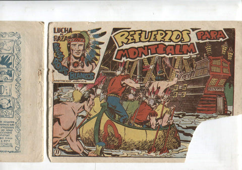 Original: Lucha de Raza numero 11: Refuerzos para Montcalm (roto cubierta lateral inferior derecho segun imagen)