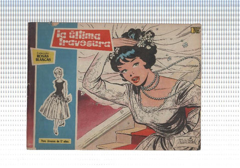 Rosas Blancas numero 043: ;La ultima travesura (numerado 1 trasera)