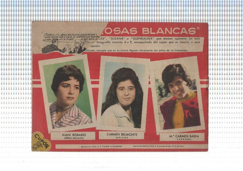 Rosas Blancas numero 122: Un rincon para soñar (numerado 1 en trasera)