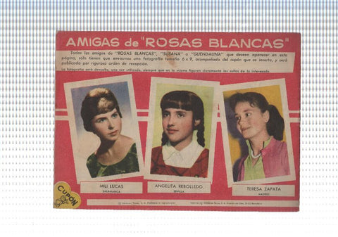 Rosas Blancas numero 087: Las lagrimas ciegan tus ojos