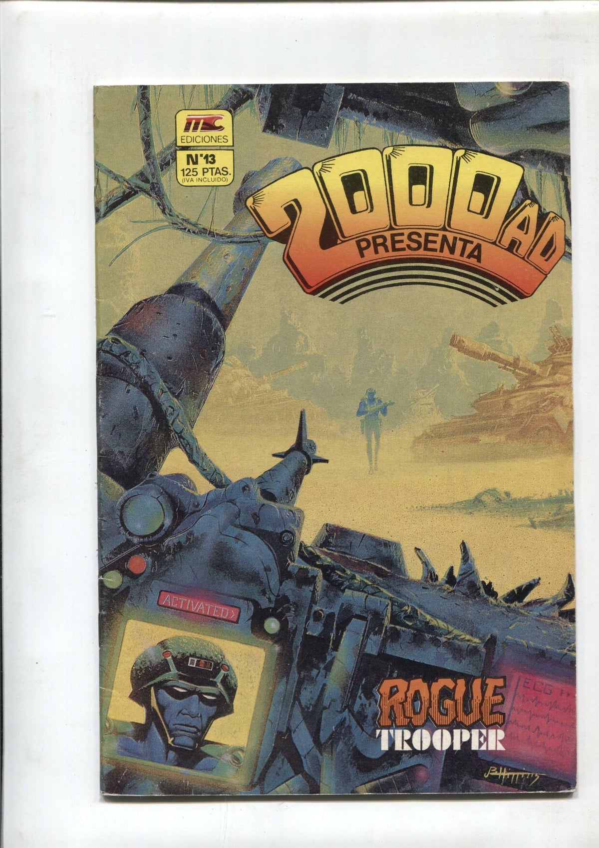 2000 AD numero 13: Rogue Trooper (procede de retapado)