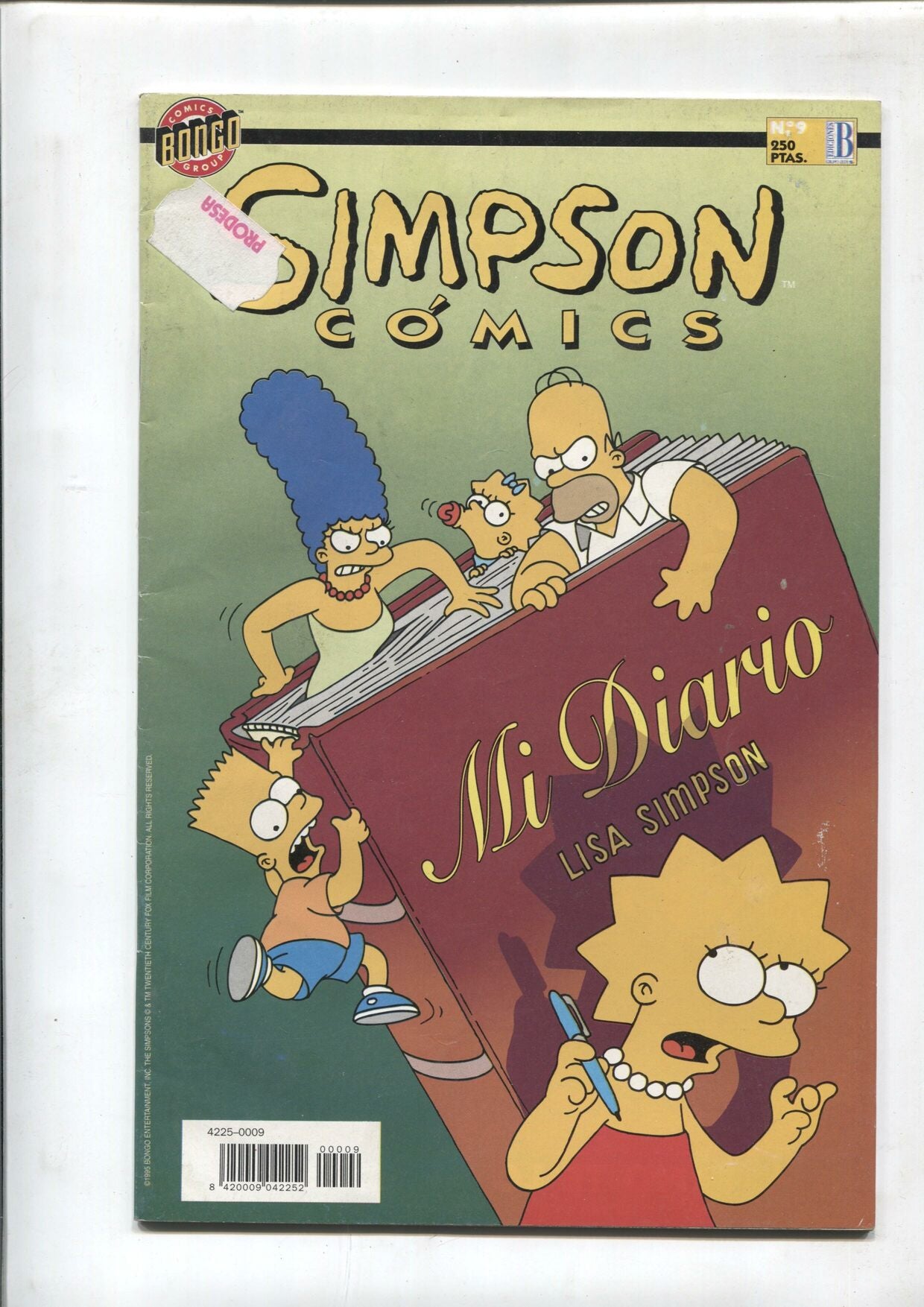 Simpson comics numero 09: Mi diario