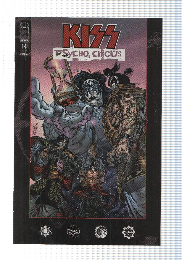 Image: Kiss Psycho Circus num 14 - Year of the Fox part I. Todd McFarlane Productions