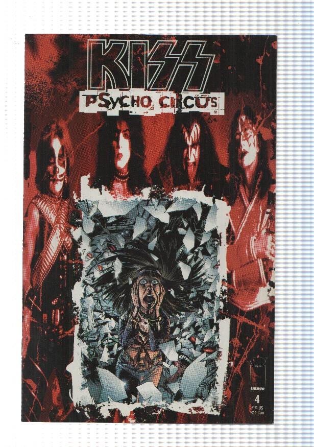 Image: Kiss Psycho Circus num 4 - Smoke and mirrors part I. Todd McFarlane Productions