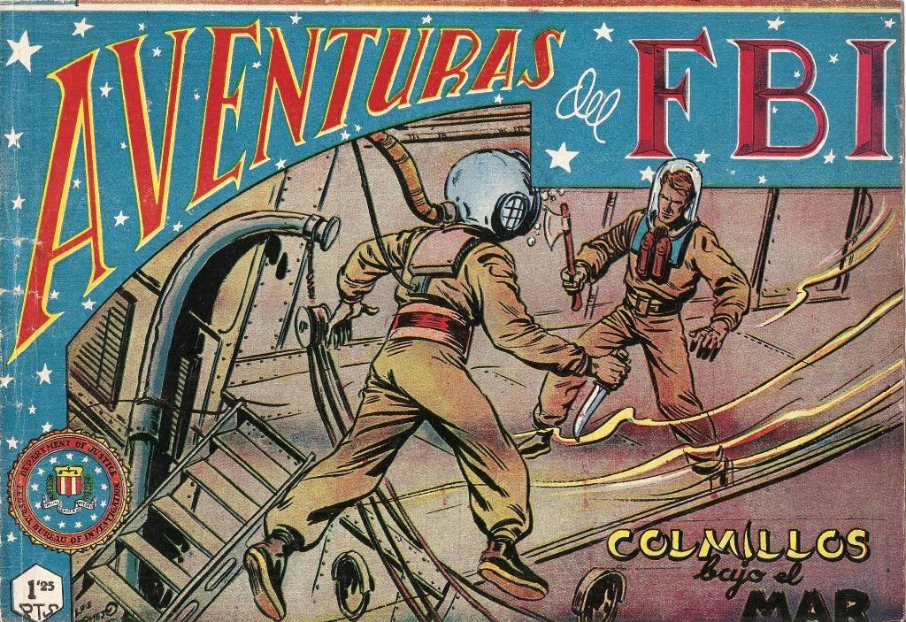 Aventuras del FBI original numero 063: Colmillos bajo el mar (numerado 1 en trasera)