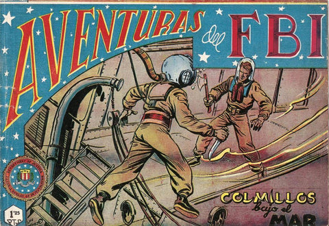 Aventuras del FBI original numero 063: Colmillos bajo el mar (numerado 1 en trasera)
