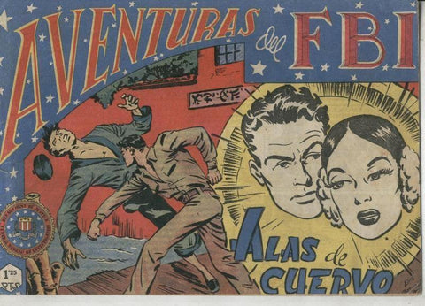 Aventuras del FBI original numero 041: Alas de cuervo (numerado 1 en trasera)