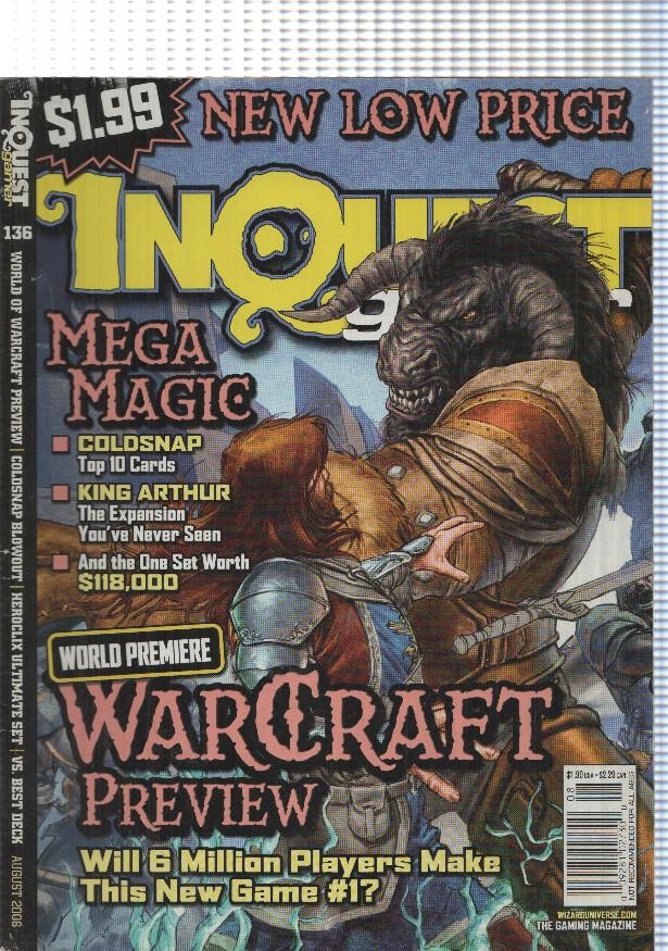 Inquest Gamer: numero 136: Mega Magic - Warcraft preview, Polar Crackin, Return of the King, etc