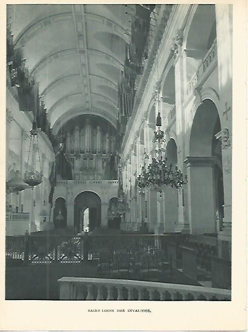 LAMINA 1783: PARIS. Interior de Saint Louis des Invalides