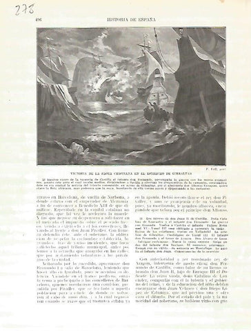 LAMINA 4791: Victoria de la flota cristiana en el Estrecho de Gibraltar