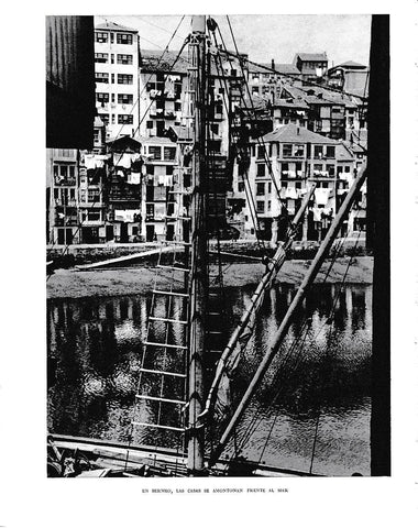 LAMINA 6167: En Bermeo las casas frente al mar