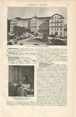 LAMINA ESPASA 8525: Balneario de Mondariz Pontevedra