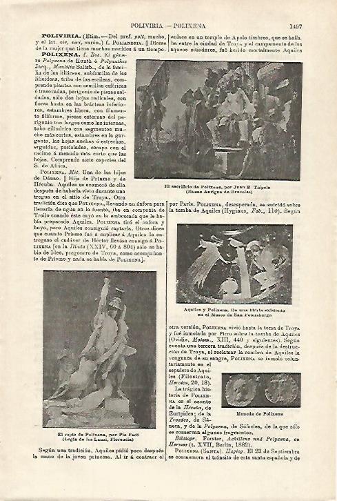 LAMINA ESPASA 27226: El sacrificio de Polixena por Tiepolo