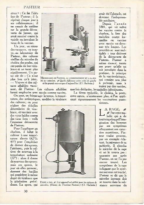 LAMINA 10031: Microscopios de Pasteur