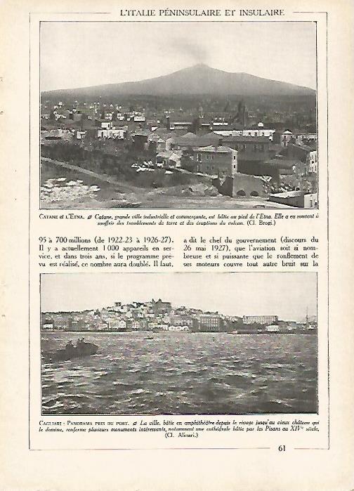 LAMINA 10144: El Etna y Cagliari