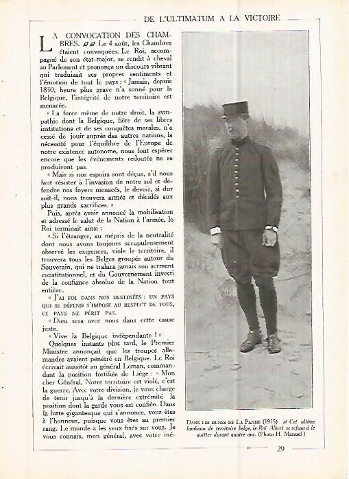 LAMINA 10192: El rey Alberto de Belgica en La Panne 1915