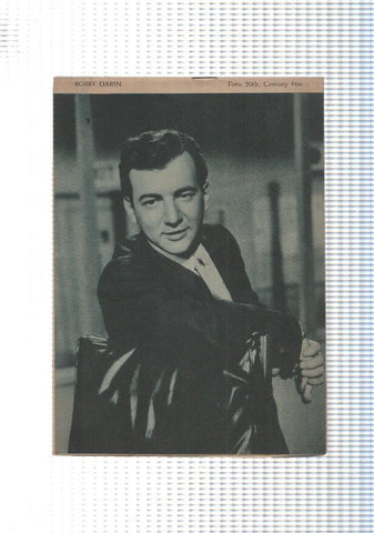 Mary Noticias numero 027: trasera foto artista Bobby Darin