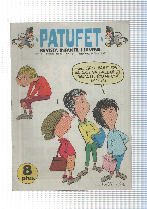 Revista Patufet segona epoca numero 151: L'encenedor de Zeus, Els joglars al teatre Capsa, Kim i Tap, Maurici