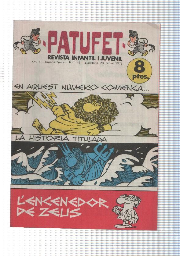 Patufet segona epoca numero 149: L'encenedor de Zeus, Joan Pere Viladecans, pintor, Els ninots, Kim i Tap