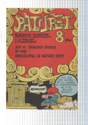 Patufet segona epoca numero 143: Joan de Dalt del sol, Patufatubadix per Tha, Ovidi Montllor al Palau