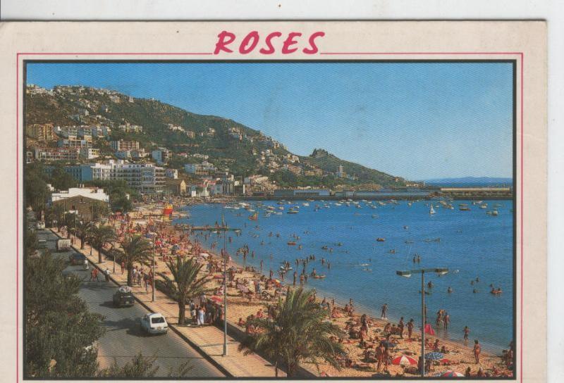 Postal 07852 : Costa Brava, Rosas, playa dels pescadors