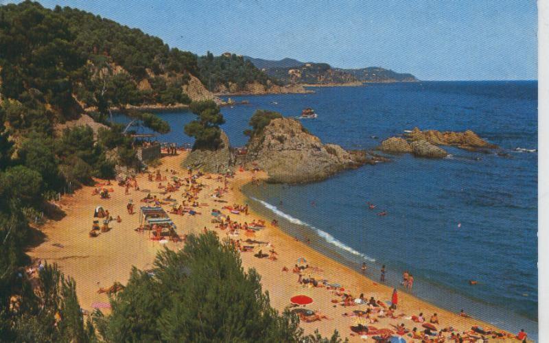 Postal 009180: Playa Santa Cristina de Lloret de Mar, Costa Brava