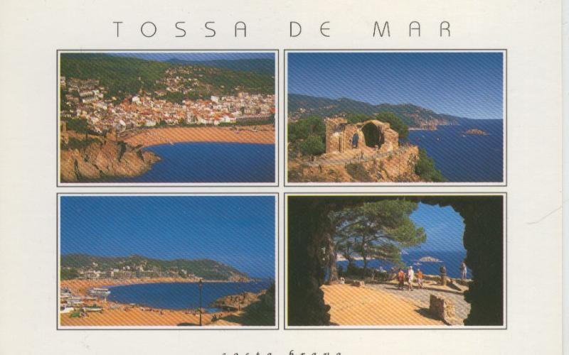 Postal 009187: Vistas varias de Tossa de Mar, Costa Brava