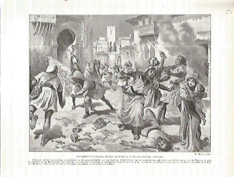 LAMINA 4518: Insurreccion de los moros de Murcia y Andalucia (año 1261)