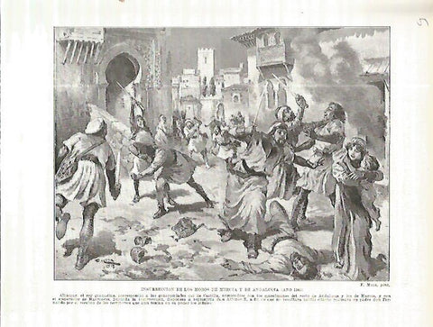 LAMINA 4518: Insurreccion de los moros de Murcia y Andalucia (año 1261)